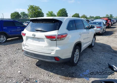 2016 Toyota Highlander Le V6 from USA, damaged, VIN 5TDBKRFH1GS269457